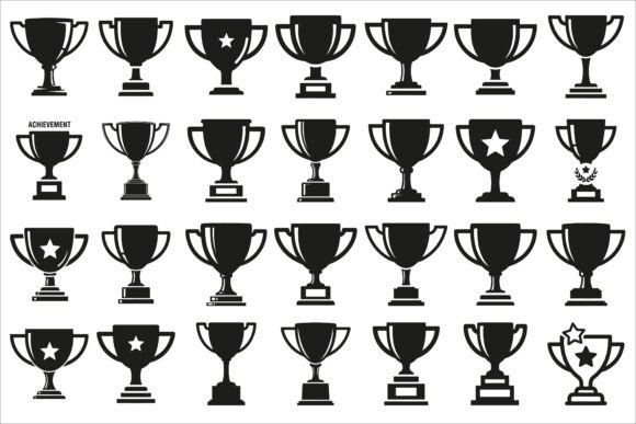 Download Bold Winner Trophy Cup Icon Featuring - Premium Resources